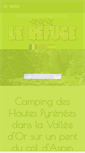 Mobile Screenshot of camping-international-pyrenees.com